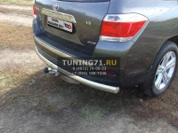 Защита задняя (центральная) 75х42 мм Toyota Highlander 2010